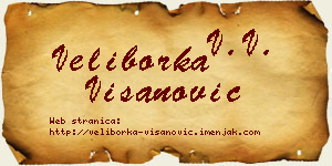Veliborka Višanović vizit kartica